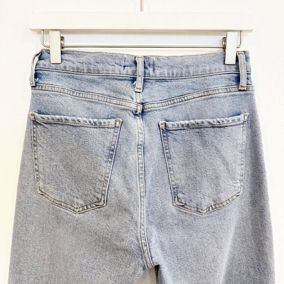 Agolde Denim Nico High Rise Slim Fit Jeans Button Fly Cliffside Blue Casual 26 - Picture 8 of 10